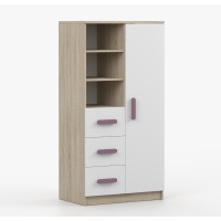 Regál SCOUT - dub sonoma/bílý (více variant)