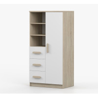 Regál SCOUT - dub sonoma/bílý (více variant)