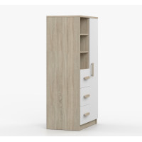 Regál SCOUT - dub sonoma/bílý (více variant)