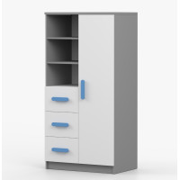 Regál SCOUT - šedý/bílý (více variant)