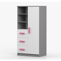 Regál SCOUT - šedý/bílý (více variant)