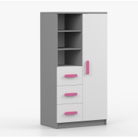 Regál SCOUT - šedý/bílý (více variant)