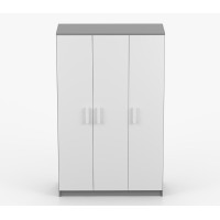Šatní skříň SCOUT 120 - šedá/bílá (více variant)