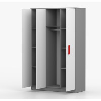 Šatní skříň SCOUT 120 - šedá/bílá (více variant)