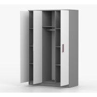 Šatní skříň SCOUT 120 - šedá/bílá (více variant)