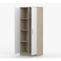 Šatní skříň SCOUT 80 - dub sonoma/bílá (více variant)