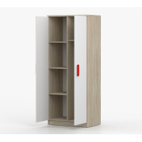 Šatní skříň SCOUT 80 - dub sonoma/bílá (více variant)