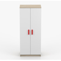 Šatní skříň SCOUT 80 - dub sonoma/bílá (více variant)