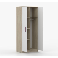 Šatní skříň SCOUT 80 - dub sonoma/bílá (více variant)