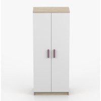 Šatní skříň SCOUT 80 - dub sonoma/bílá (více variant)