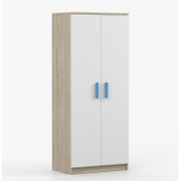 Šatní skříň SCOUT 80 - dub sonoma/bílá (více variant)