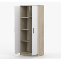 Šatní skříň SCOUT 80 - dub sonoma/bílá (více variant)