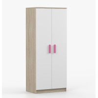 Šatní skříň SCOUT 80 - dub sonoma/bílá (více variant)
