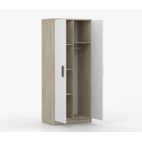 Šatní skříň SCOUT 80 - dub sonoma/bílá (více variant)