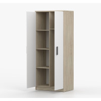 Šatní skříň SCOUT 80 - dub sonoma/bílá (více variant)