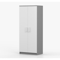 Šatní skříň SCOUT 80 - šedá/bílá (více variant)