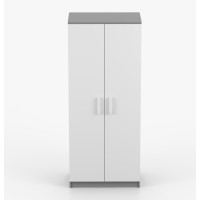 Šatní skříň SCOUT 80 - šedá/bílá (více variant)