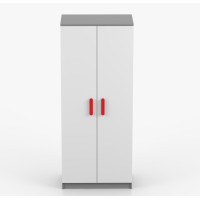Šatní skříň SCOUT 80 - šedá/bílá (více variant)