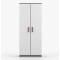 Šatní skříň SCOUT 80 - šedá/bílá (více variant)