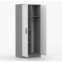 Šatní skříň SCOUT 80 - šedá/bílá (více variant)