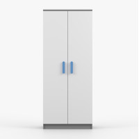 Šatní skříň SCOUT 80 - šedá/bílá (více variant)