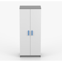 Šatní skříň SCOUT 80 - šedá/bílá (více variant)