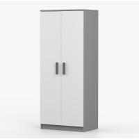 Šatní skříň SCOUT 80 - šedá/bílá (více variant)