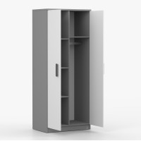 Šatní skříň SCOUT 80 - šedá/bílá (více variant)