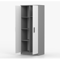 Šatní skříň SCOUT 80 - šedá/bílá (více variant)