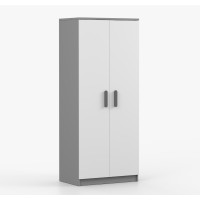 Šatní skříň SCOUT 80 - šedá/bílá (více variant)