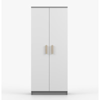 Šatní skříň SCOUT 80 - šedá/bílá (více variant)