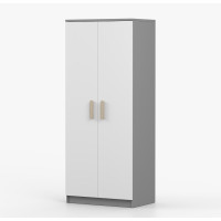 Šatní skříň SCOUT 80 - šedá/bílá (více variant)