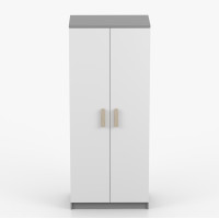Šatní skříň SCOUT 80 - šedá/bílá (více variant)