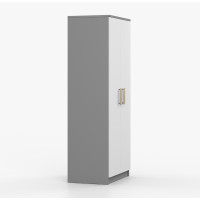 Šatní skříň SCOUT 80 - šedá/bílá (více variant)