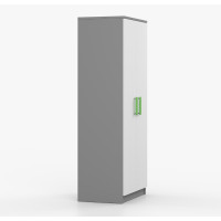 Šatní skříň SCOUT 80 - šedá/bílá (více variant)