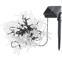 Solární zahradní osvětlení VÁŽKA - 6,5 m 30LED - teplá bílá