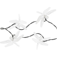 Solární zahradní osvětlení VÁŽKA - 6,5 m 30LED - teplá bílá