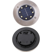 Solární zahradní světla 8 LED - 4 ks - teplá bílá