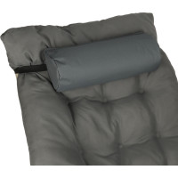 Zahradní lehátko LUARO s polštářem - šedé