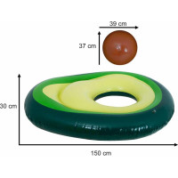 Nafukovací lehátko s míčem Avokádo - 150 cm