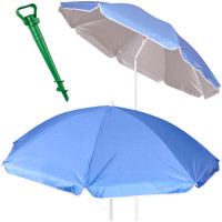 Plážový nastavitelný slunečník 150 cm - modrý