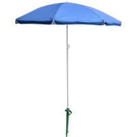 Plážový nastavitelný slunečník 150 cm - modrý