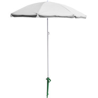 Plážový nastavitelný slunečník 150 cm - šedý