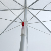 Plážový nastavitelný slunečník 150 cm - šedý