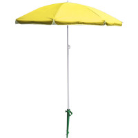 Plážový nastavitelný slunečník 150 cm - žlutý