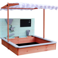 Dřevěné pískoviště LULILO Sablo s otočnou střechou