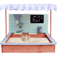 Dřevěné pískoviště LULILO Sablo s otočnou střechou