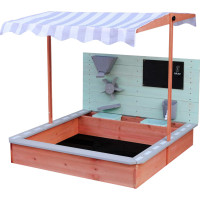 Dřevěné pískoviště LULILO Sablo s otočnou střechou