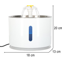 Automatická LED napáječka pro psy a kočky - 2,4l