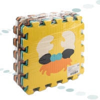 Pěnová podložka pro děti Barevná zvířátka - 85x85x1 cm - 9 ks